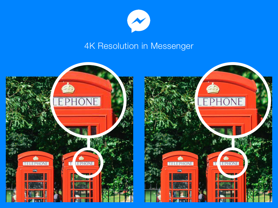  4K Photos Resolution in Facebook Messenger