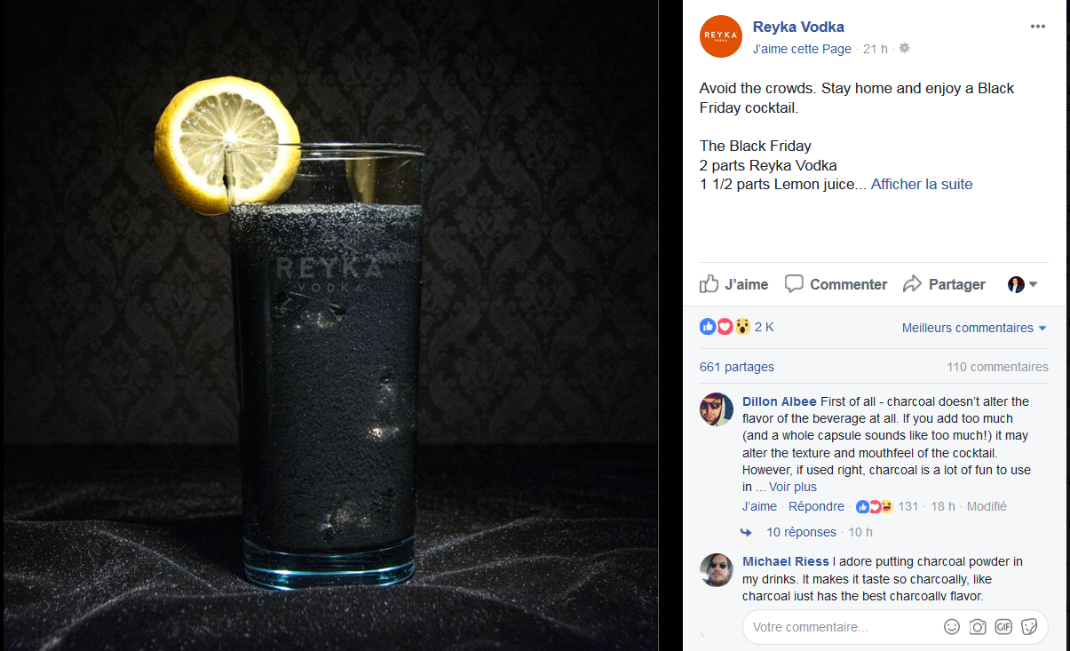 reyka vodka social media black friday Top 10 Black Friday Brand Social Media Campaigns 2017