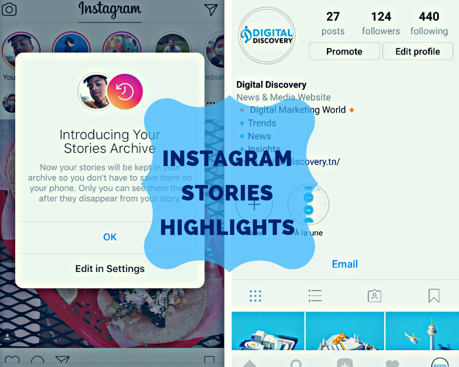  Instagram adds Stories Highlights and Stories Archive