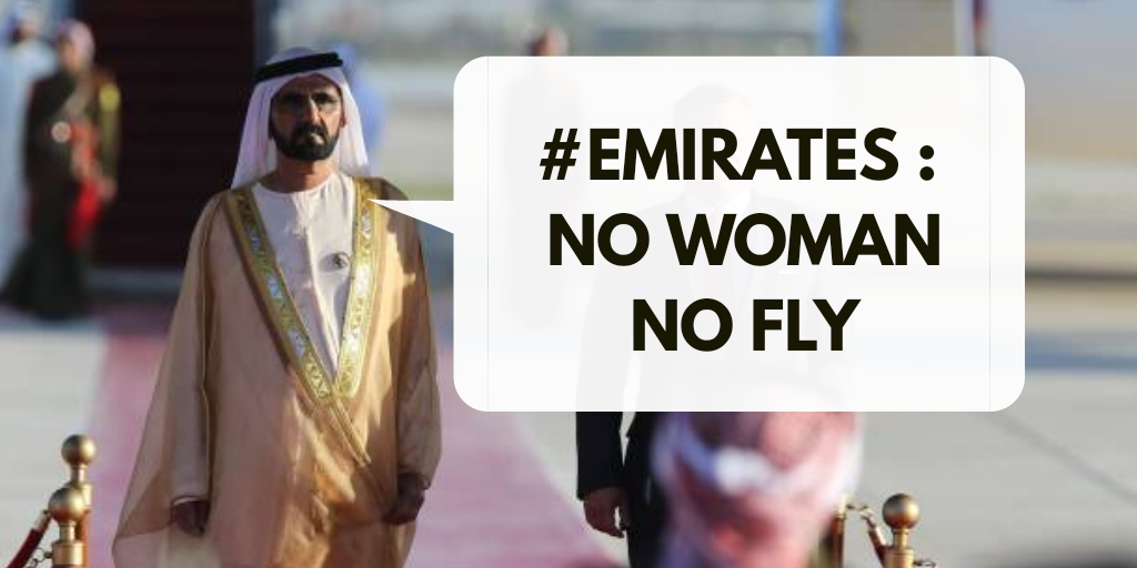  International Bad Buzz for Fly Emirates discrimination against women