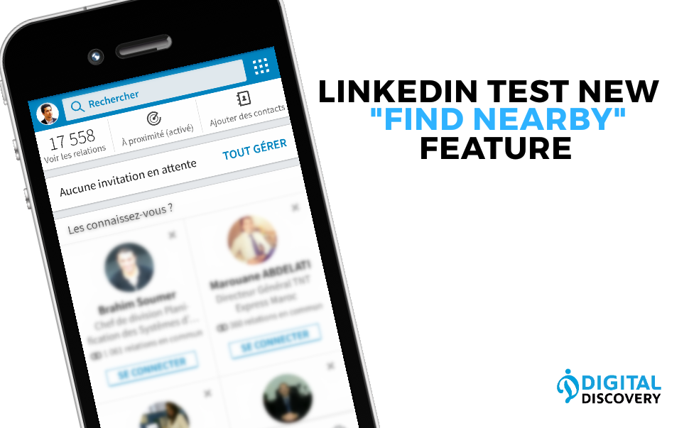 Linkedin Tests new ‘Find Nearby’ Feature