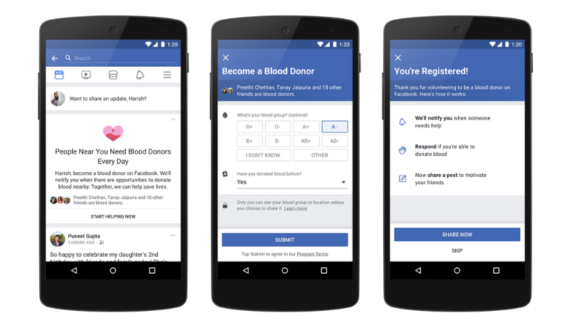 facebook f8 2018 blood donors