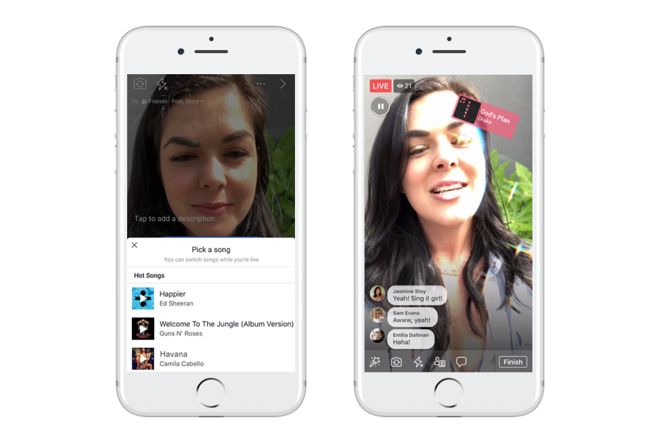  Facebook copies Musical.ly and Dubsmash with Lip Sync Live function