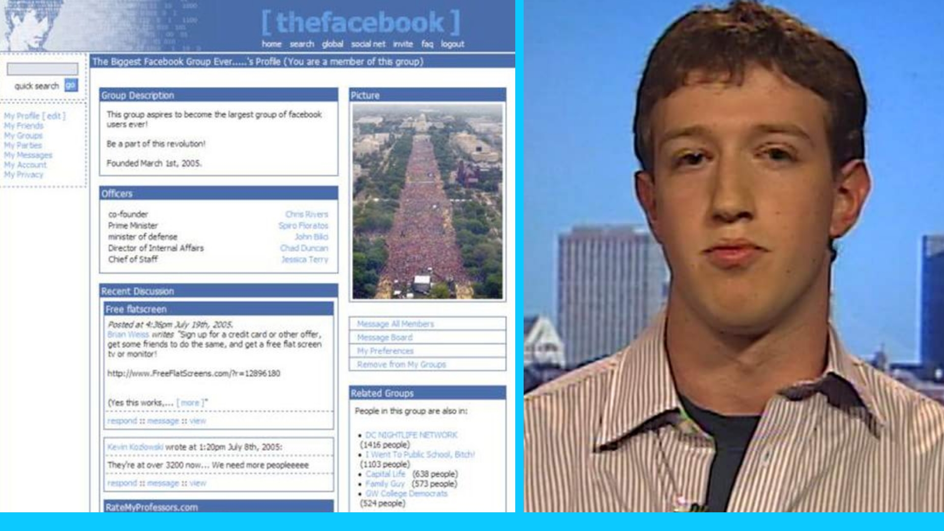  Facebook fête ses 16 ans aujourd’hui ! Et en 2004, il ressemblait à ça :