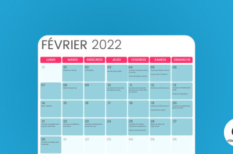 Le calendrier du Community Manager 2022