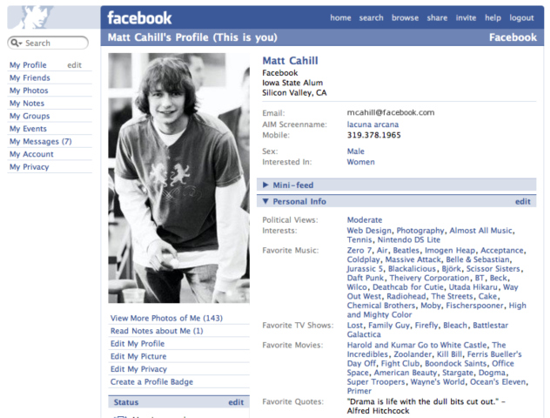 FirstVersions Facebook profile screenshot Facebook : les Premières versions