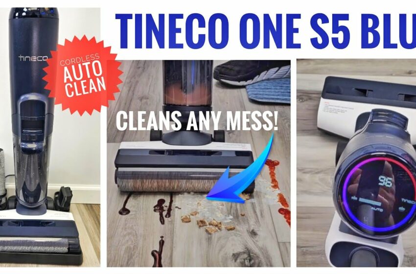  Tineco Floor ONE S5 Smart Cordless Wet Dry Vacuum Cleaner and  Mop for Hard Floors, Digital Display, Long Run Time, Great for Sticky  Messes and Pet Hair, Space-Saving Design, Blue 