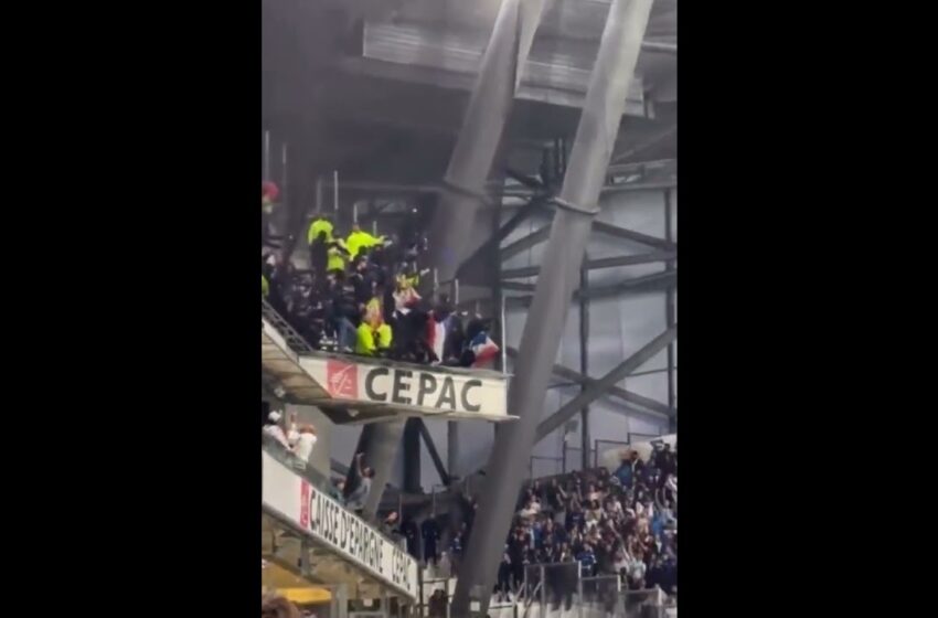  Video : Lyon fans in away end vs olympique Marseille