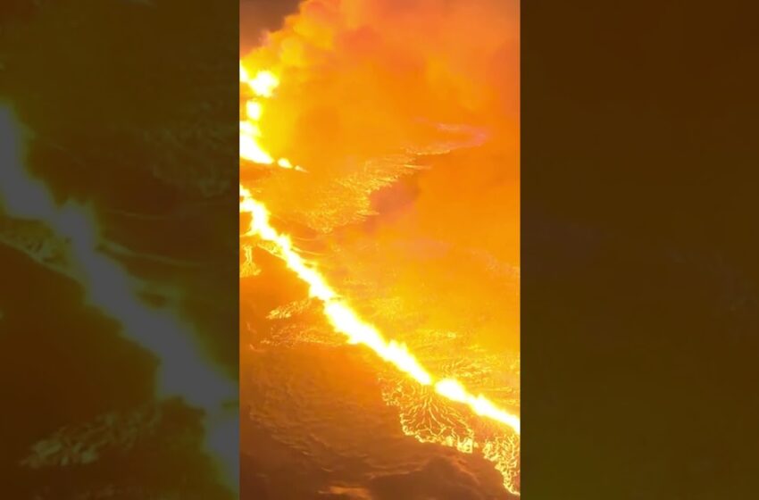  iceland volcano eruption full video