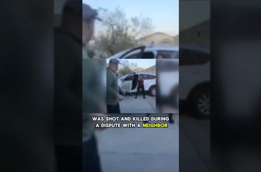  moment las vegas pastor is shot and killed by neighbor captured on video by child