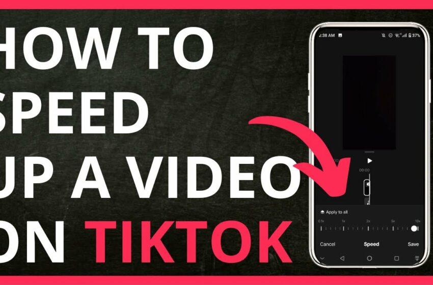  How to speed up video on tiktok