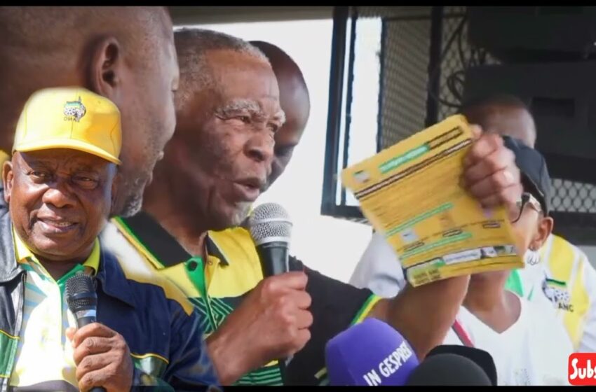  President Thabo Mbeki Campaigning For ANC In Soweto