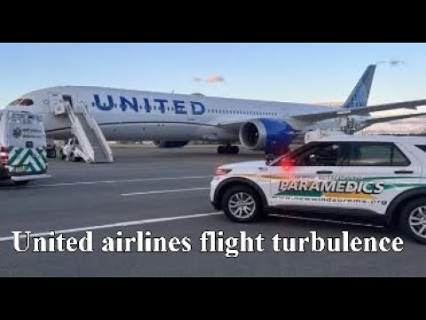 united airlines flight turbulence video