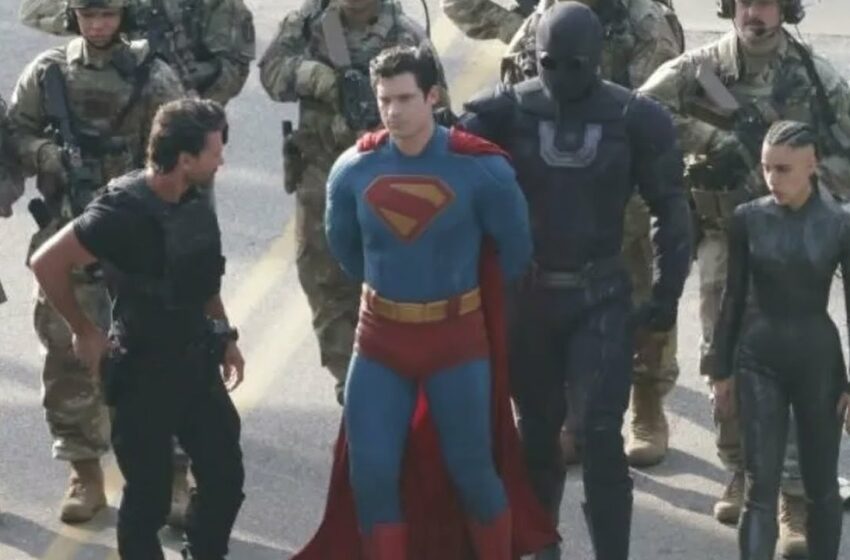 Leaked video from the superman 2025 set